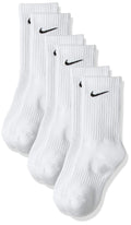 Nike Unisex Performance Cushion Crew Training Socks (3 Pair) WHITE M